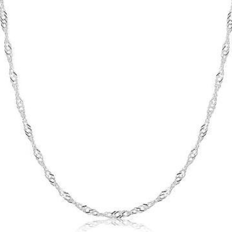 Corrente de Prata 925 Singapura Fina 45cm