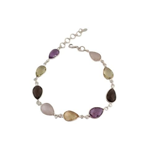 Pulseira Pedras Variadas Gota