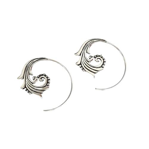 Brinco Argola Espiral Arabesco