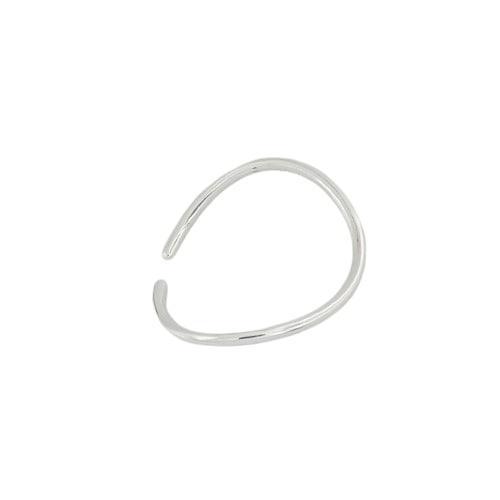 Anel Minimalista Prata 925 Ajustável